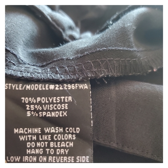 Black Bootcut Dress Pants Size 10-12 - Picture 6 of 14